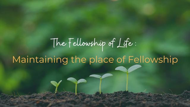 Thumbnail for Maintaining the place of fellowship